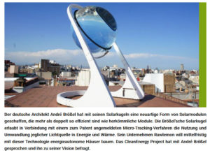 Clean Energy: Solarkugeln